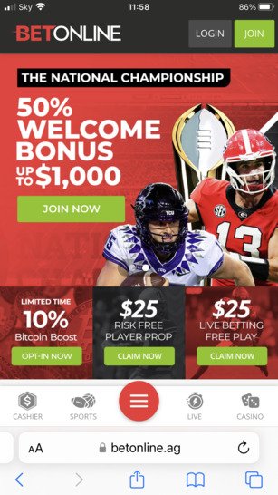 BetOnline Oklahoma Sports Betting App