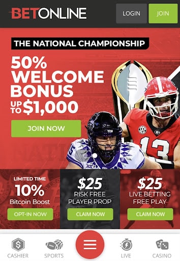 BetOnline mobile betting in Michigan