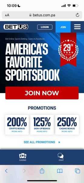 BetUS casino app