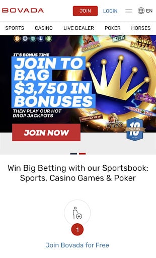Bovada mobile betting in Michigan
