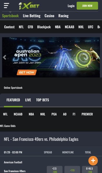 Xbet Virginia sports betting app
