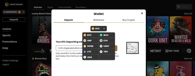 Lucky Block Deposit