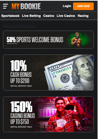 MyBookie welcome bonus Texas app (1)