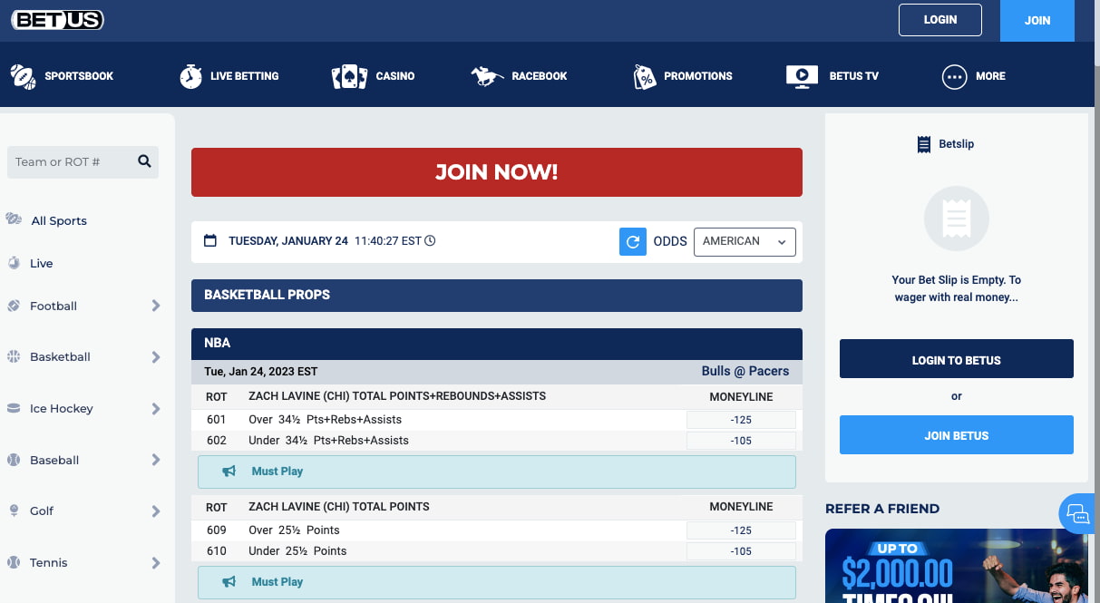 NBA player props BetUS (1)