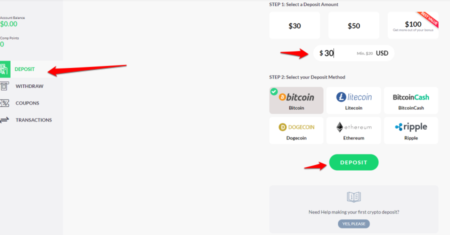 Punt Casino Deposit