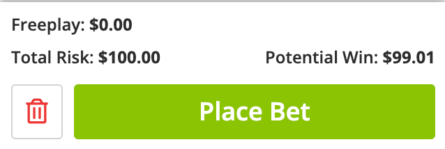 BetOnline Place Bet