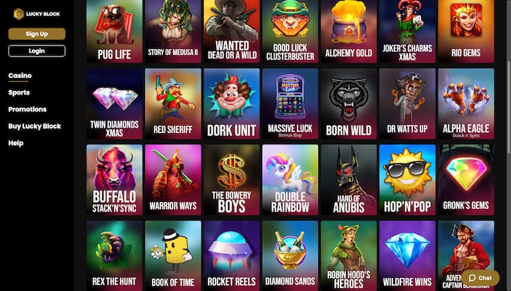 Lucky Block Casino Slot Site