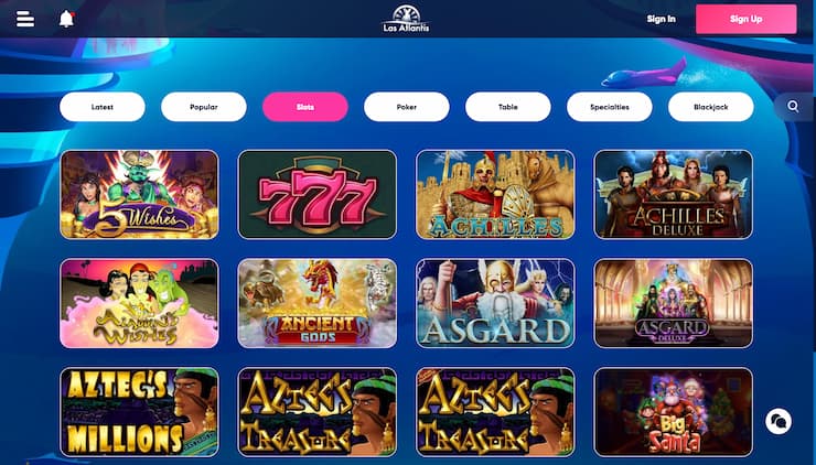 Las Atlantis Casino Slot Site