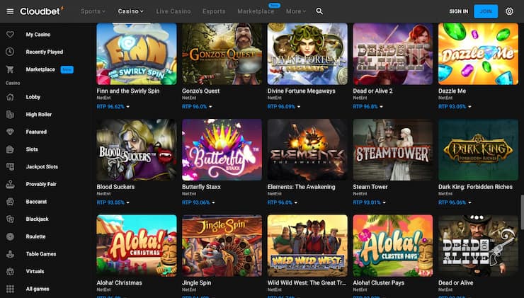 CloudBet Casino Dead or Alive 2 Slot