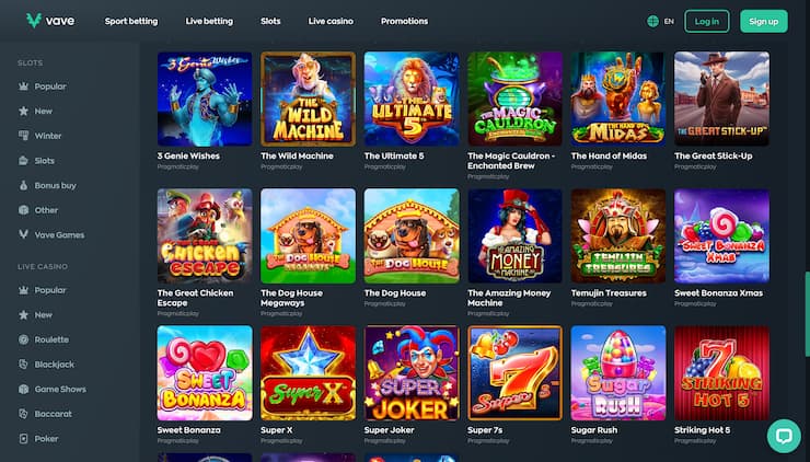 Vave Casino Sugar Rush Slot