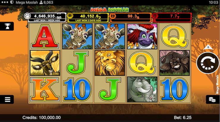 Mega Moolah Slots