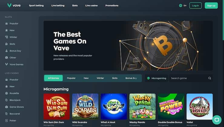 Vave Casino Mega Moolah Slots