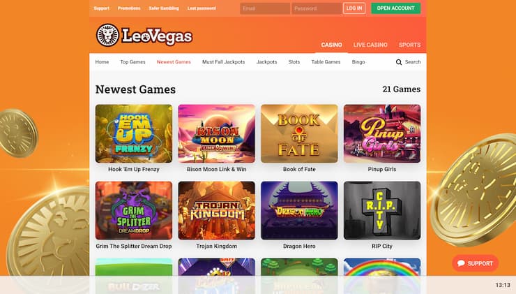 LeoVegas Casino Danger High Voltage Slot