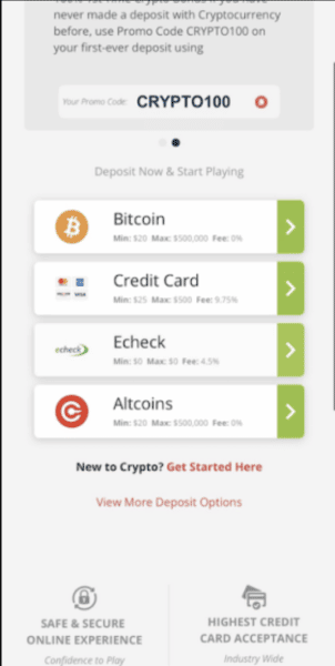 New deposit