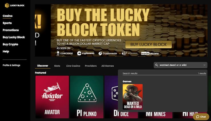 Register at Lucky Block Casino Step 4