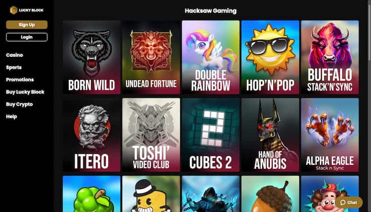 Lucky Block Casino Hacksaw Gaming Games