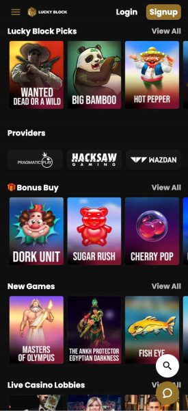 Lucky Block South Dakota Casino App