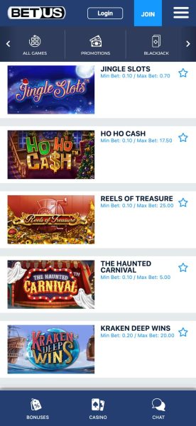 BetUS South Dakota Casino App