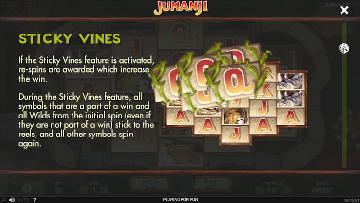NetEnt Jumanji Slot Bonus Features