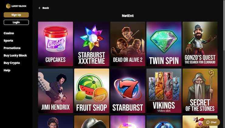 Lucky Block NetEnt Casino