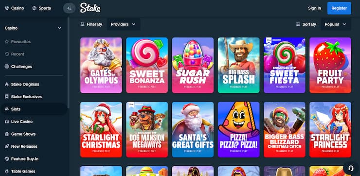 Stake Casino slots