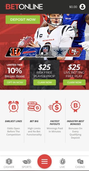 Start Playing on BetOnline