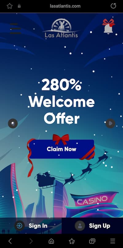 Step 1 Visit Las Atlantis website