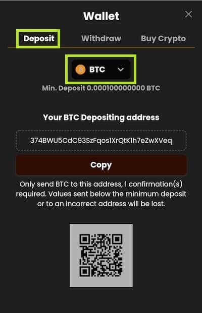 Step 3 make a deposit and claim your bonus