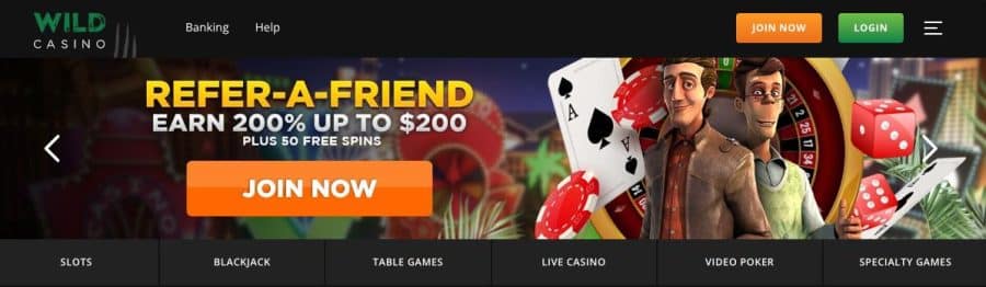 Wild Casino betting site