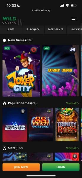 Wild Casino online casino