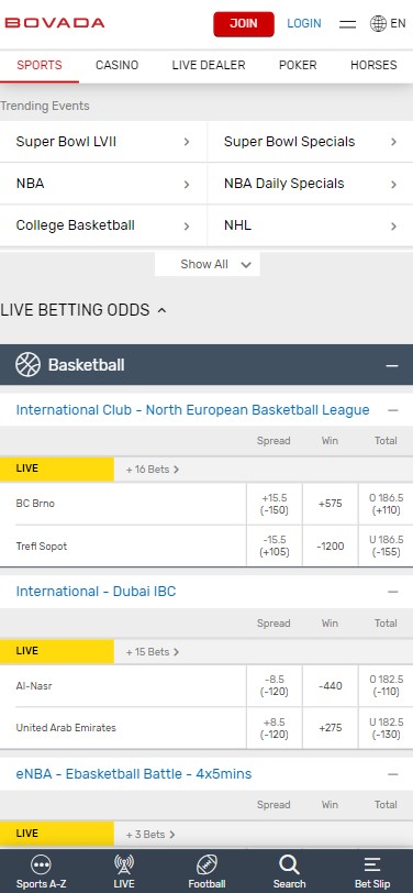 bovada new hampshire mobile app