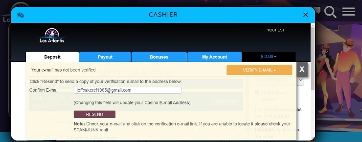 Step 3: Verify account