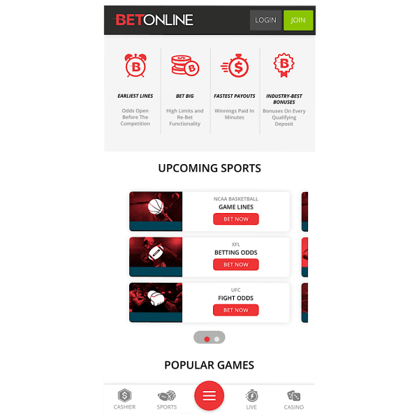 BetOnline Iowa sports betting app