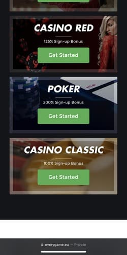 Everygame-homepage