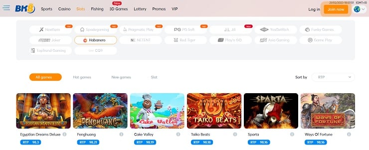 BK8 Casino Best Payout Slots