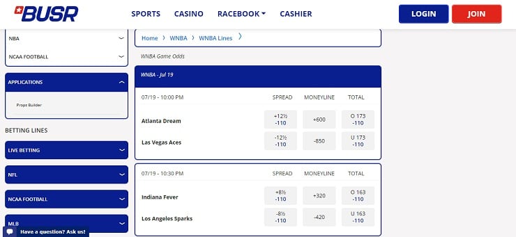 BUSR sportsbook
