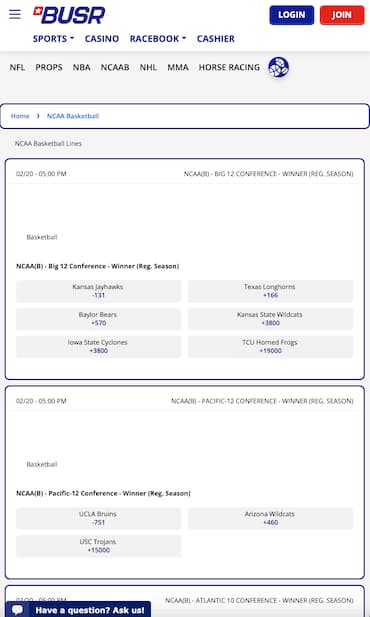 BUSR California Mobile Betting Site