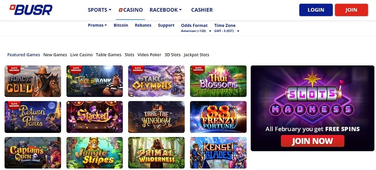 BUSR Casino Best Payout Slots