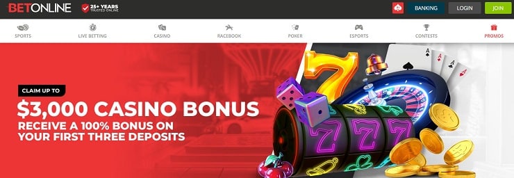 BetOnline Casino Welcome Bonus