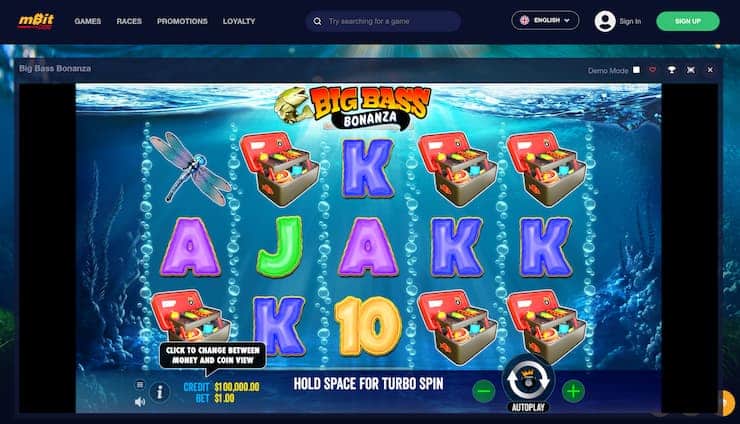 Big Bass Bonanza Slot mBit Casino