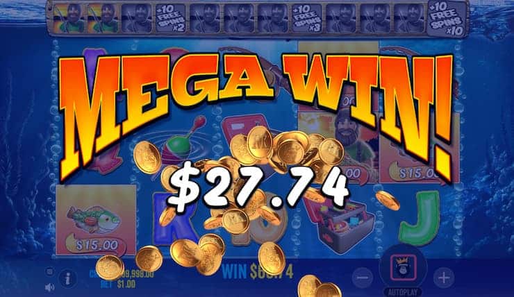 Big Bass Bonanza slots win