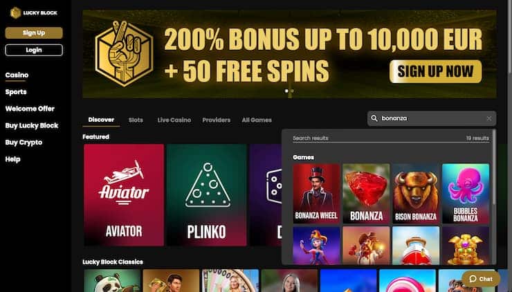 Bonanza slot - Lucky Block registration step 4