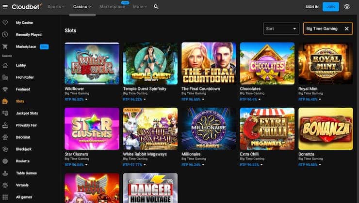 Bonanza slots Cloudbet Casino