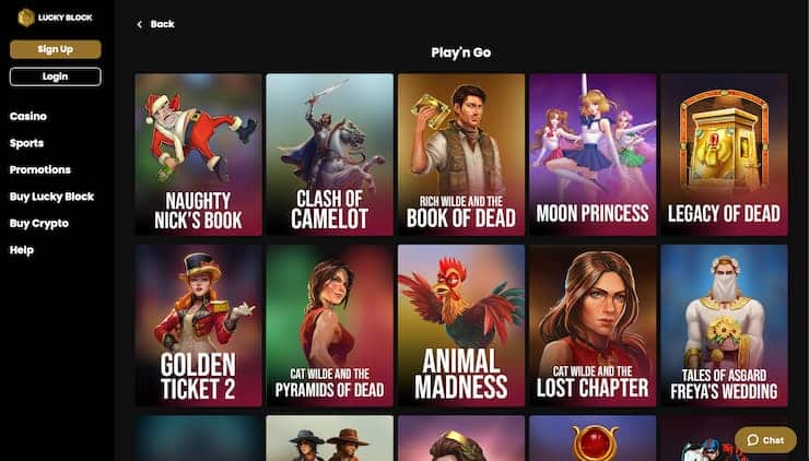 Book of Dead Slots Lucky Block Casino