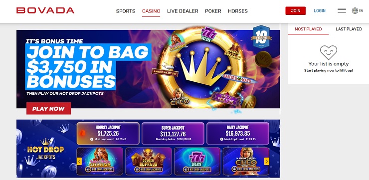 Bovada Casino Hot Drop Jackpots