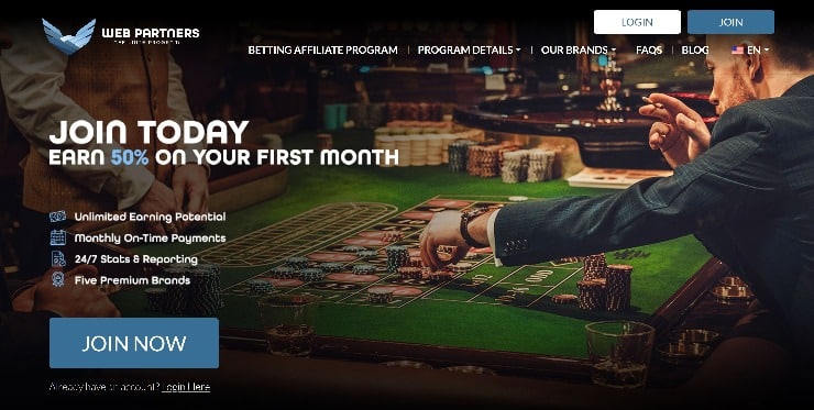 Casino affiliate programs - WebPartners