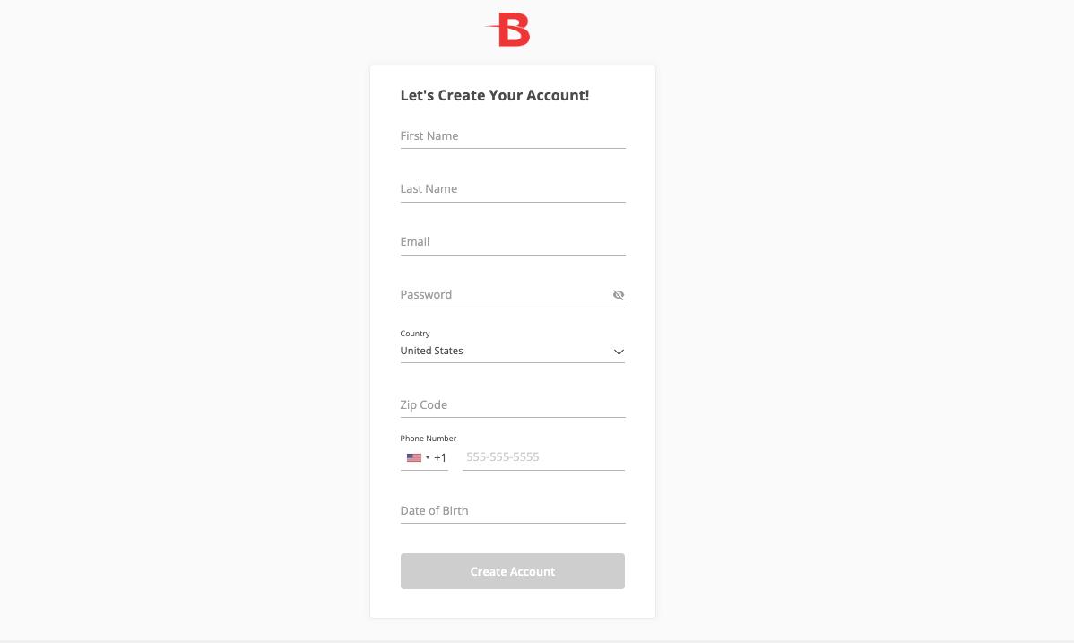 Create a BetOnline account