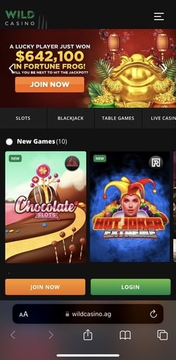 Browser menu button