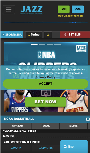 Jazz college basketball IL app