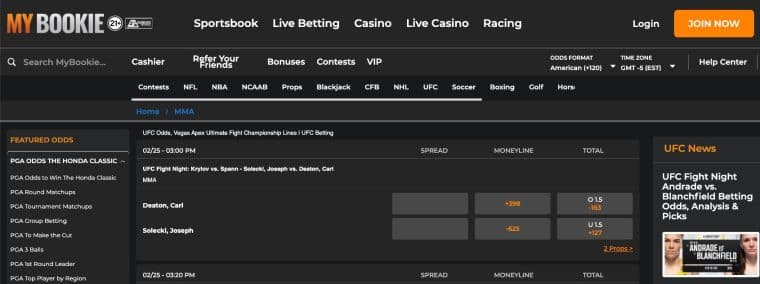MyBookie betting site
